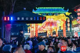 安心赏灯，南京秦淮警方“组合拳”护航夫子庙灯会图片