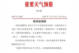 泰安强对流天气预报！8~10级雷雨阵风、冰雹和短时强降水→图片