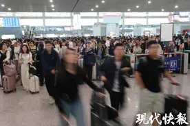 南京南站已人山人海，你出发了吗图片