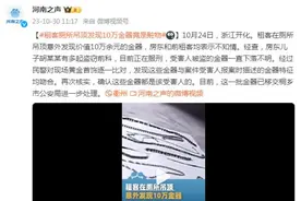 租客在厕所吊顶发现10万金器！一查竟是赃物图片