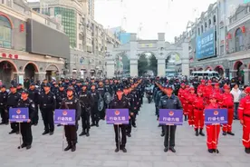 平安警色丨连云港海州公安：千余名警力闻令而动，“平安海州·冬安守护”行动开始图片