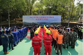 模拟极端“龙舟水”灾情，广州惠州携手组织增江流域永汉河防汛演练图片