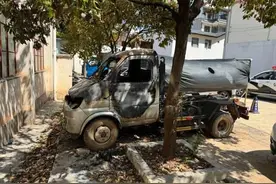 “熊孩子”惹祸，保山两个娃烧毁一辆“僵尸车”图片