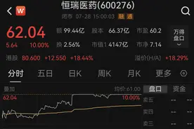 4千亿巨头涨停！恒瑞医药回应125亿美元GSK合作细节图片