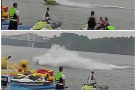重庆一健身网红骑摩托艇玩漂移身亡，水上乐园：借艇炫技出意外图片