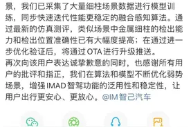 智己LS6自动泊车刮蹭立柱！智驾负责人：自费承担客户修车费图片