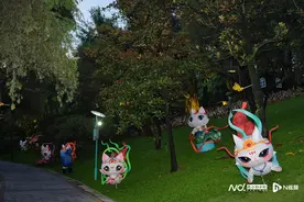 你喜欢撸猫么？中秋节到了，去云台花园“撸猫灯”更过瘾图片