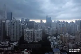 全市进入暴雨戒备状态 深圳市分区暴雨黄色预警信号升级为橙色图片