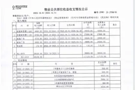 80多万元公共收益，业委会追要三年多，物业咋就不给？图片