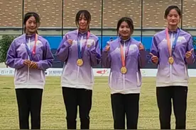 德州姑娘李肖巧，勇夺4×400米接力冠军！图片
