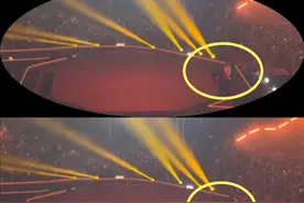 华裔歌手李永钦从升降台跌落，仍坚持上台继续表演图片