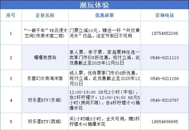 优惠来袭！这一次，东营“包”你满意