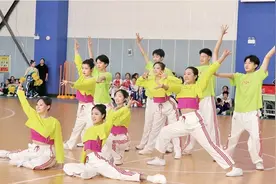 龙口市中小学生体育联赛健美操比赛举办 青春律动展风采 阳光体育赛精神图片