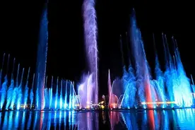 商丘市日月湖景区中秋节期间音乐喷泉播放时间图片