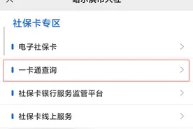 哈市社保卡“一卡通惠农惠民补贴查询”功能上线图片