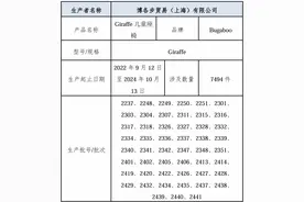 七千余件Bugaboo牌Giraffe儿童座椅被召回 存在螺丝松动安全隐患图片
