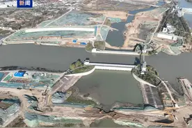 淮河入海水道二期工程顺利截流图片