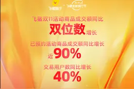 飞猪双11成交额、交易用户数双双大增 出境游销量占比同比增30%图片