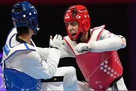 （杭州亚运会）跆拳道——男子58公斤级：韩国选手张准夺冠图片