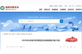 刚刚！福州初三质检排位表发布！图片