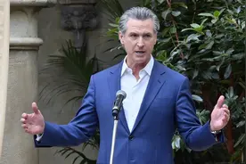 加州州长：特朗普关税“不代表所有美国人”图片