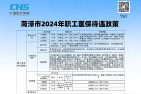 一图看懂菏泽市现行职工医保政策图片