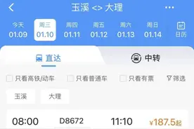 今起，可从玉溪坐列车直达大理！图片