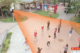 定向音柱将音乐传给舞者　还能插U盘图片