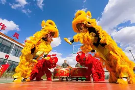 醒狮腾跃 看武警官兵舞动青春样图片