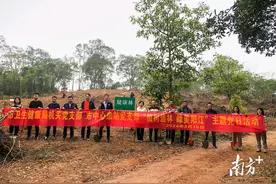 阳江市卫生健康局到平冈镇廉村村开展“共建健康林”主题党日活动图片