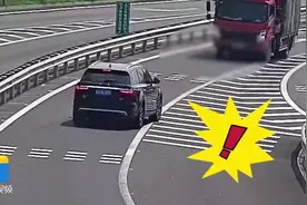 小货车高速口掉头逆行致“险象环生”，高速交警：记12分、罚款200元图片