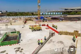 青岛北站东广场地下空间最新进展！枢纽停车及涉高铁区域主体封顶图片