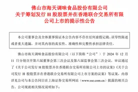 进一步推进全球化战略！海天味业拟赴港二次上市图片