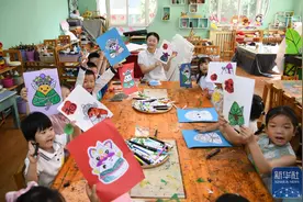 西安：感受传统文化迎“六一”图片