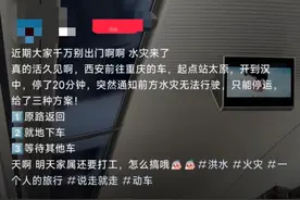 西安往重庆方向动车因暴雨临停？12306：兰州、成都、阆中等方向部分列车停运图片
