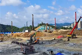 衢州一安置小区工程起施工热潮图片