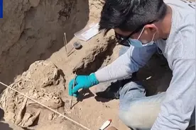 秘鲁考古重大发现：3000多年历史人类遗骸现身图片