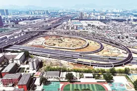 和平路与西三环互通立交全面通车图片