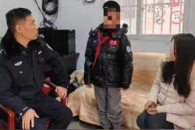 “熊孩子”逃学外出闲逛，武汉江汉警方火速寻回图片