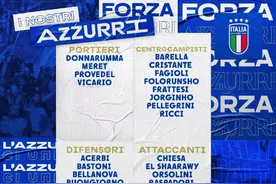 意大利30人初选名单：基耶萨、巴雷拉领衔，沙拉维入选图片