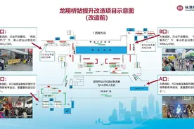 预计通行率提升20%！地铁龙翔桥站本周六起开展提升改善工程图片