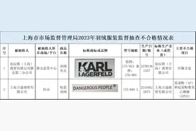 明星潮牌又翻车？薛之谦服装品牌羽绒服抽查不合格，曾在小杨哥直播间卖货图片