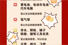 自热火锅、氢气球、美工刀……春运乘坐火车，哪些物品禁止携带？哪些限量携带？速看→图片