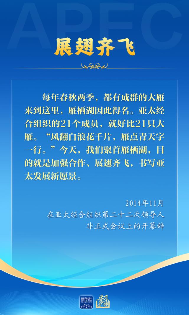 学习新语｜推动亚太合作，习近平主席生动阐释