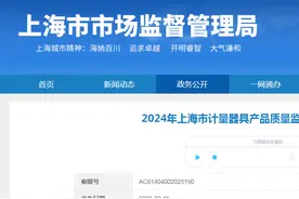 上海市公布2024年计量器具产品质量监督抽查结果（水表）图片