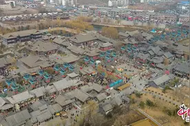 新春走基层｜走进山东省东平县大宋不夜城 春节期间游人如织图片