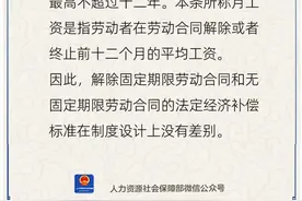 解除无固定期限劳动合同的经济补偿是多少？图片