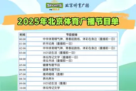 请收藏！北京体育广播2025年节目播出时间表图片