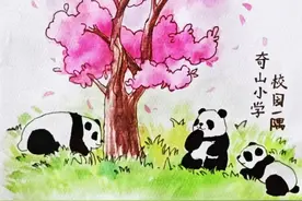 绘画：校园一隅｜烟台中小学生“才艺秀”作品选登图片