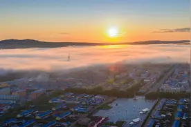 高温扰动下，装空调的漠河北极村民宿图片